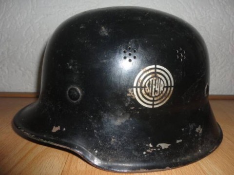 I - MILITARIA STORICA -  - ELMETTO M.34  FEUR-POLIZEI FREGIO STEYR