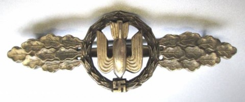 I - MILITARIA STORICA - DECORAZIONI (D) - LW   Frontflugspange  f�r Kampfflieger in Silber