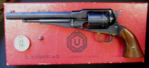 E - ARMI ATTIVE -  - REVOLVER AVANCARICA UBERTI  (REMINGTON M.1858 NEW ARMY)  CAL. 44