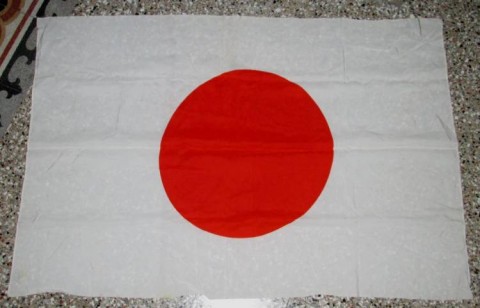 I - MILITARIA STORICA -  - JAP.  BANDIERA NAZIONALE cm. 103x70  Hino Maru