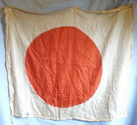 I - MILITARIA STORICA -  - JAPAN  BANDIERA IMPERIALE da COMBATTIMENTO cm. 95x81 ca.