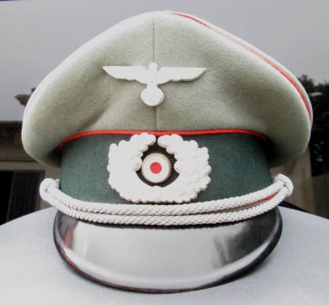 I - MILITARIA STORICA - COPRICAPI (C) - HEER	SCHIRMUTZE  UFF. ARTILLERIE (2)