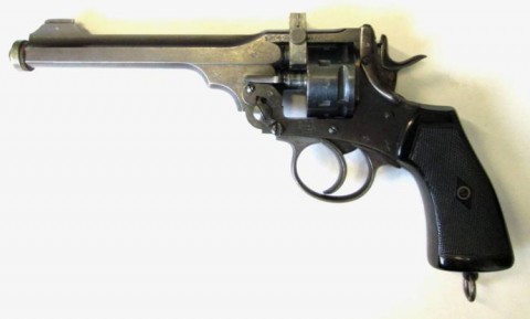 F - ARMI DISATTIVATE -  - REVOLVER WEBLEY MK VI  Mod. 1915  (ex .455)  Cal. 22 LR