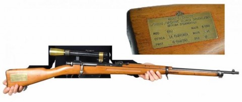 F - ARMI DISATTIVATE -  - CARCANO �91/41  �FAT 42�  Sniper (Ottica Filotecnica)