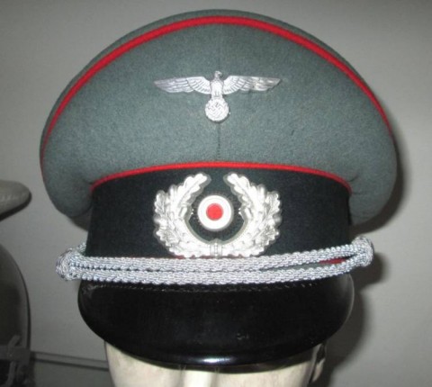 I - MILITARIA STORICA - COPRICAPI (C) - HEER  SCHIRMUTZE  UFF. ARTILLERIE (3)