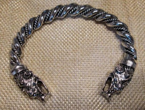 Q - GIOIELLI -  - BRACCIALE  �TESTA DI DRAGO� IN METALLO (1)