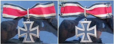 I - MILITARIA STORICA - DECORAZIONI (D) - RITTER KREUZ  �800�  CON NASTRO CORTO.