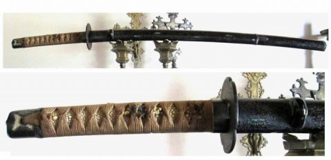 C - ARMI ANTICHE -  - KATANA  (Shin-Shinto = �700)    Sugu-Ha   mu/Mei   Koshirae.