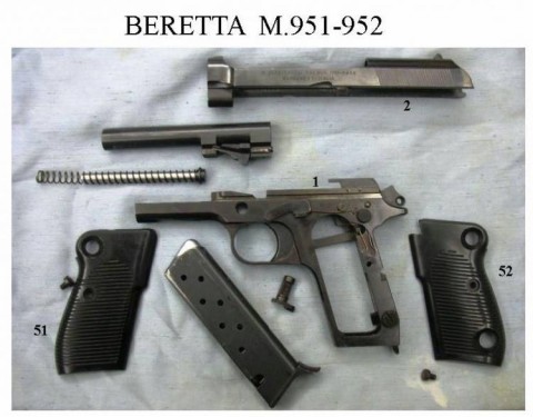 G - PARTI DI RICAMBIO -  - SPACCATO  BERETTA M.951-952
