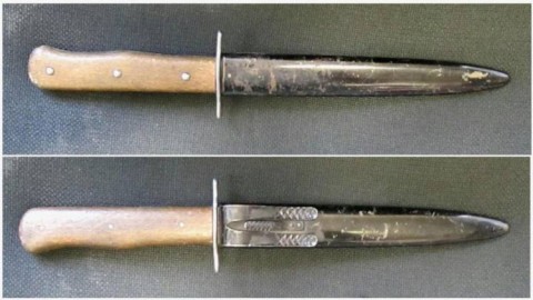 D - ARMI BIANCHE - COLTELLI - PUGNALI  (CP) - KAMPFMESSER  M.42  LW/SS (1)