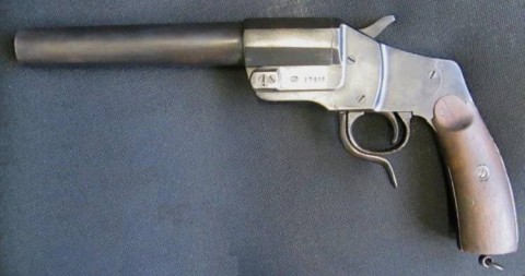 F - ARMI DISATTIVATE -  - PISTOLA LANCIARAZZI  HEBEL  M.1894