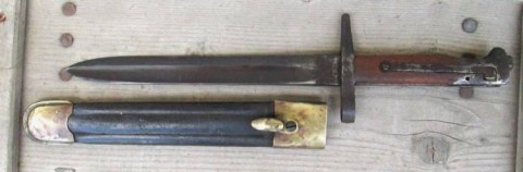 D - ARMI BIANCHE -  - BAIONETTA VETTERLI Mod. 1870/87/16  (1)