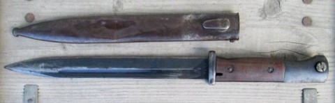 D - ARMI BIANCHE - BAIONETTE - BAY  K98k  M.84/98  LEGNO  �1937�.