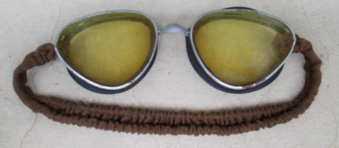 I - MILITARIA STORICA - EQUIPAGGIAMENTO (EQ) - REI  OCCHIALI MOTOCICLISTA/CARRISTA M.42.