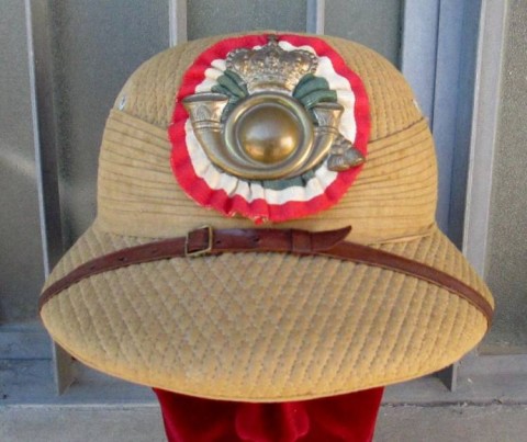 I - MILITARIA STORICA - ELMETTI (E) - CASCO COLONIALE UFF. CAVALLERIA AOI