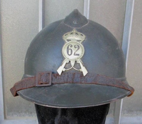 I - MILITARIA STORICA -  - ELMETTO ADRIAN M.15  IGM CON FREGIO ANNI �20 (62� Rgt.).