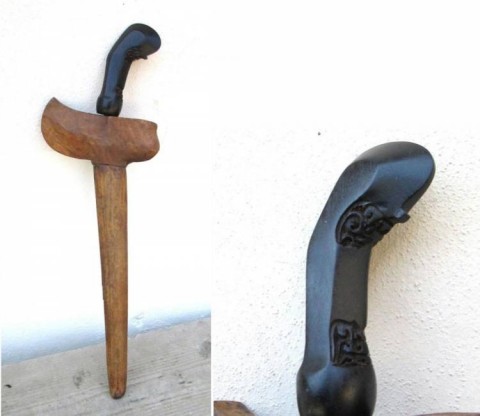 C - ARMI ANTICHE - PUGNALI (PU) - KRIS  INDONESIA  SEC. XIX  LAMA METEORITICA  (4).