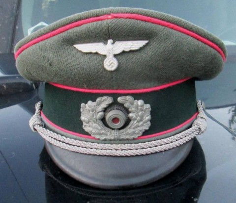 I - MILITARIA STORICA - COPRICAPI (C) - HEER	SCHIRMUTZE  UFF. PANZERTRUPPE �EREL�	.