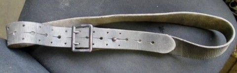 I - MILITARIA STORICA - FIBBIE E CINTURONI (FC) - RSI   CINTURONE UFF. CUOIO VERDE II GM.