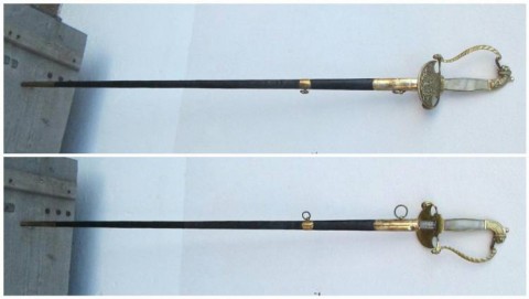 C - ARMI ANTICHE -  - SPADA  DA LATO  Regno delle Due Sicilie, inizi XIX sec.	