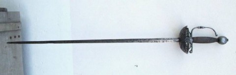 C - ARMI ANTICHE - SPADE (S) - SPADA  A TAZZA RIBASSATA, Toscana-Italia  XVII sec.