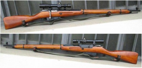 E - ARMI ATTIVE -  - MOSIN NAGANT 91/30 SNIPER Ottica PEM 4x  Attacco Laterale