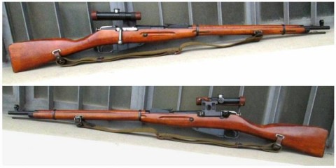 E - ARMI ATTIVE - FUCILI (F) - MOSIN NAGANT 91/30 SNIPER Ottica PU  3,5x.  