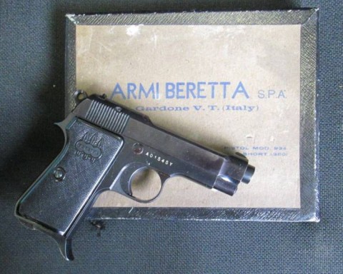 E - ARMI ATTIVE -  - PISTOLA BERETTA  Mod. 34  (Civile)  �1972�  con  SCATOLA.					600,00