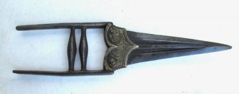 C - ARMI ANTICHE -  - KATAR  - SUD INDIA  (MISORE),   SEC.XVII-XVIII.  FERRO � OTTONE.