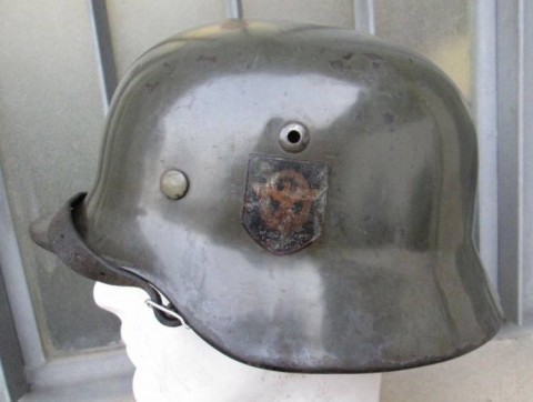 I - MILITARIA STORICA -  - ELMETTO M.35  Fe.Gen.  BIDECAL  VERDE MELA					2.800,00	