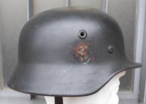 I - MILITARIA STORICA -  - ELMETTO M.40  HEER BIFREGIO (Decal levate)	.