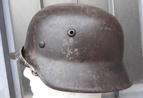 I - MILITARIA STORICA - ELMETTI (E) - ELMETTO M.42  HEER MONOFREGIO.