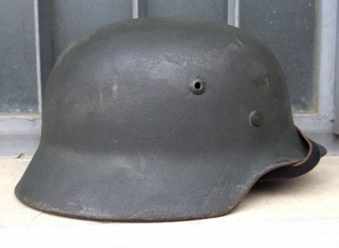 I - MILITARIA STORICA -  - ELMETTO M.35  HEER MONOFREGIO (Decal abrasa).					1.000,00