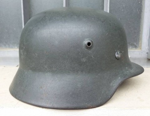 I - MILITARIA STORICA - ELMETTI (E) - ELMETTO M.40  HEER MONOFREGIO (Decal abrasa).					1.000,00