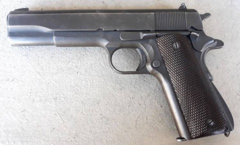 F - ARMI DISATTIVATE -  - PISTOLA ITHACA 1911A1   �01-1945�.