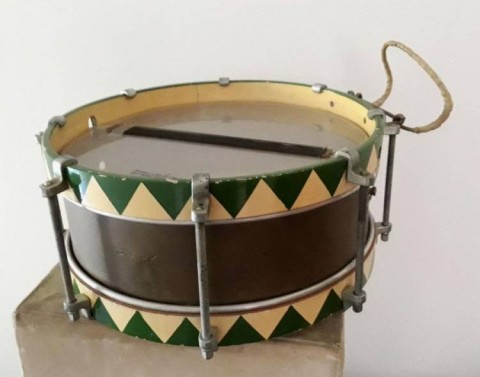 I - MILITARIA STORICA - EQUIPAGGIAMENTO (EQ) - TAMBURO PER BANDA MILITARE �HJ�  LAND SASSONIA. MA �LEFIMA�.