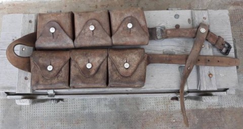 I - MILITARIA STORICA -  - COPPIA GIBERNE CUOIO SCHMIDT RUBIN  Mod. 1911.