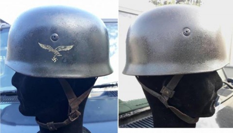 I - MILITARIA STORICA -  - ELMETTO M.37  LW - FJ  MONOFREGIO.