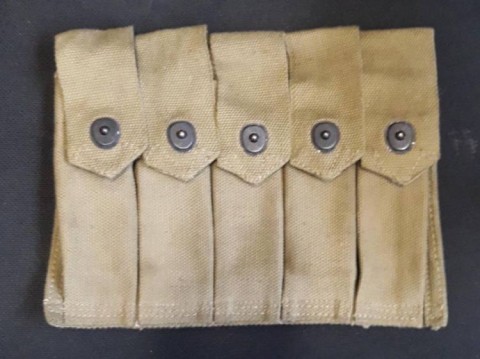 I - MILITARIA STORICA - EQUIPAGGIAMENTO (EQ) - GIBERNA TELA PORTACARICATORI  x THOMPSON (2).