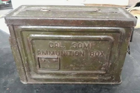 I - MILITARIA STORICA -  - US   CASSETTA PORTAMUNIZIONI x BROWNING 1919 A4.