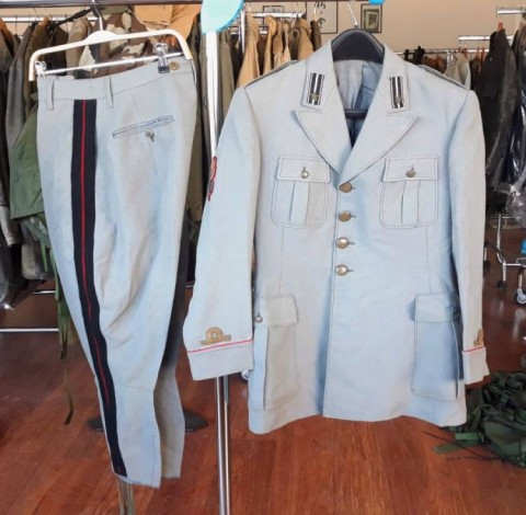 I - MILITARIA STORICA -  - REI	 GIACCA + PANTALONI MOD.40 UFFICIALE FANTERIA GUASTATORI.