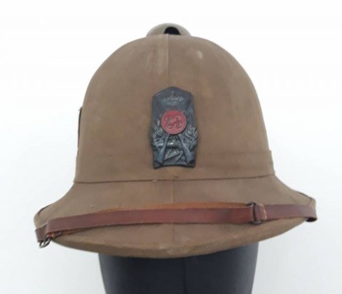 I - MILITARIA STORICA -  - REI   CASCO COLONIALE TRUPPA  23� Rgt. Fanteria �Como�.