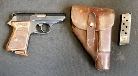 E - ARMI ATTIVE -  - WALTHER PPK  �RZM� NSDAP / SS + FONDINA + SERBATOIO.