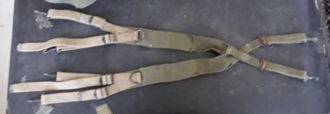 I - MILITARIA STORICA - EQUIPAGGIAMENTO (EQ) - US   SPALLACCI MOD. 44  IN TELA VERDE/GIALLA