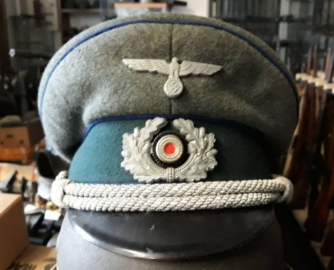 I - MILITARIA STORICA - COPRICAPI (C) - HEER   SCHIRMUTZE  UFF. SANITA�. 	