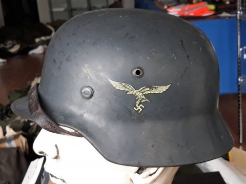 I - MILITARIA STORICA -  - ELMETTO  LW  M.35   BIFREGIO  AQUILA 2� TIPO.