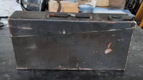 I - MILITARIA STORICA -  - WH   CASSETTA ALLUMINIO PORTANASTRI x MG   WaA.