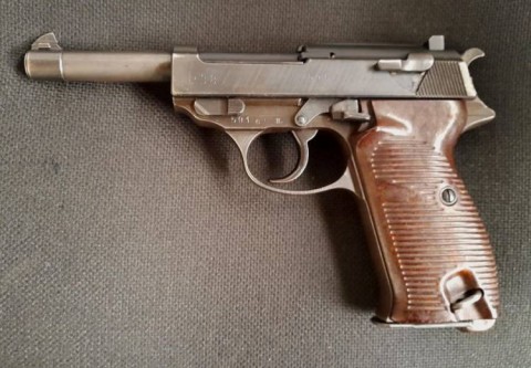 E - ARMI ATTIVE -  - PISTOLA  WALTHER P.38  �ac 44� 	 Cap. SS Polizei Josef Voetterl.