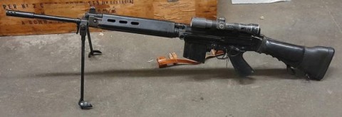 E - ARMI ATTIVE -  - FUCILE  FAL  ARGENTINO SNIPER  Cal. 7,62x51 