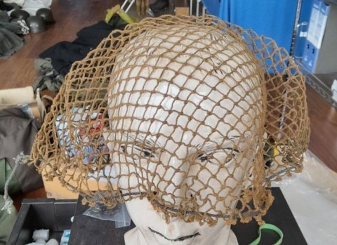 I - MILITARIA STORICA -  - GB  	RETE MARRONE x ELMETTO MKII.